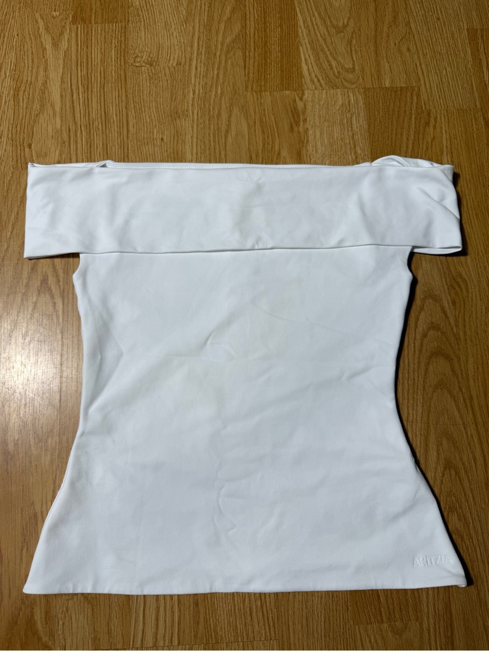 Aritzia Contour Women's White Off-Shoulder Stretch Tube Top - Size S ( NWT )